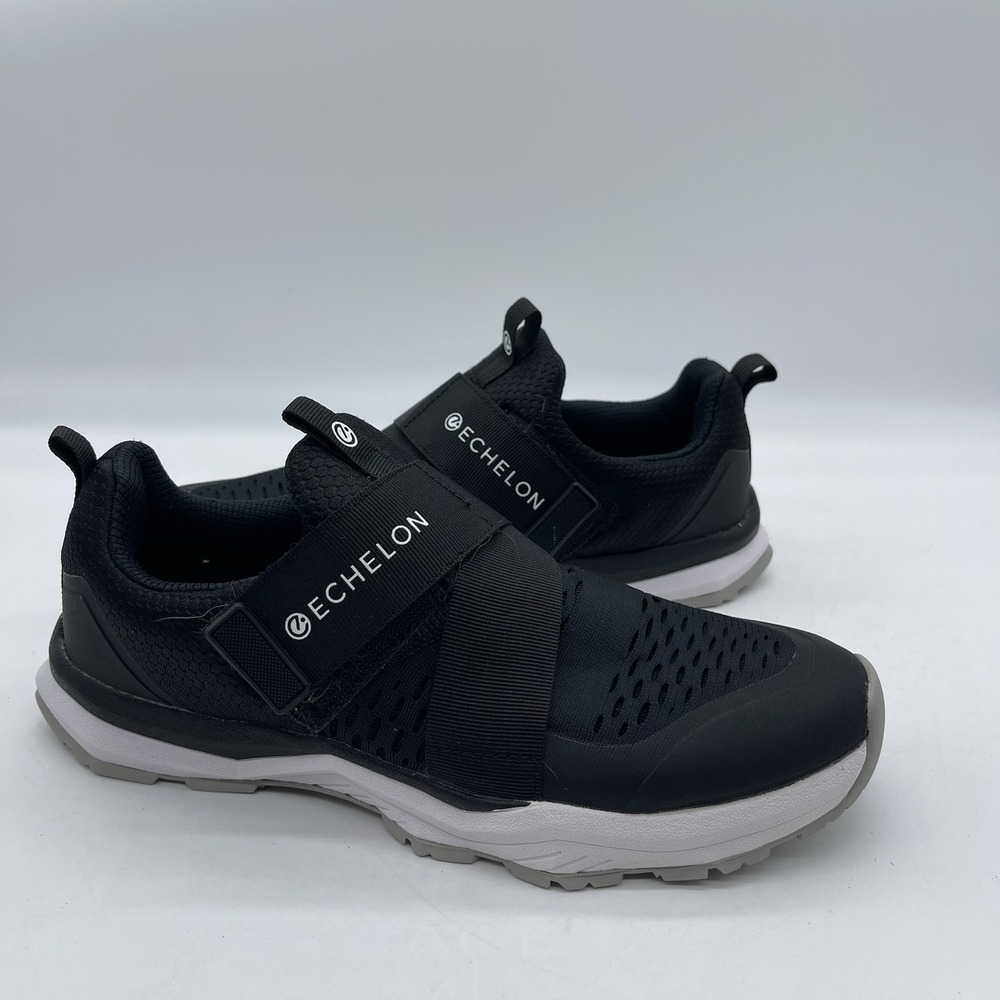 Echelon Indoor Cycling Shoes Men's Size 9 Black/White No Cleats Bicycle Sneakers